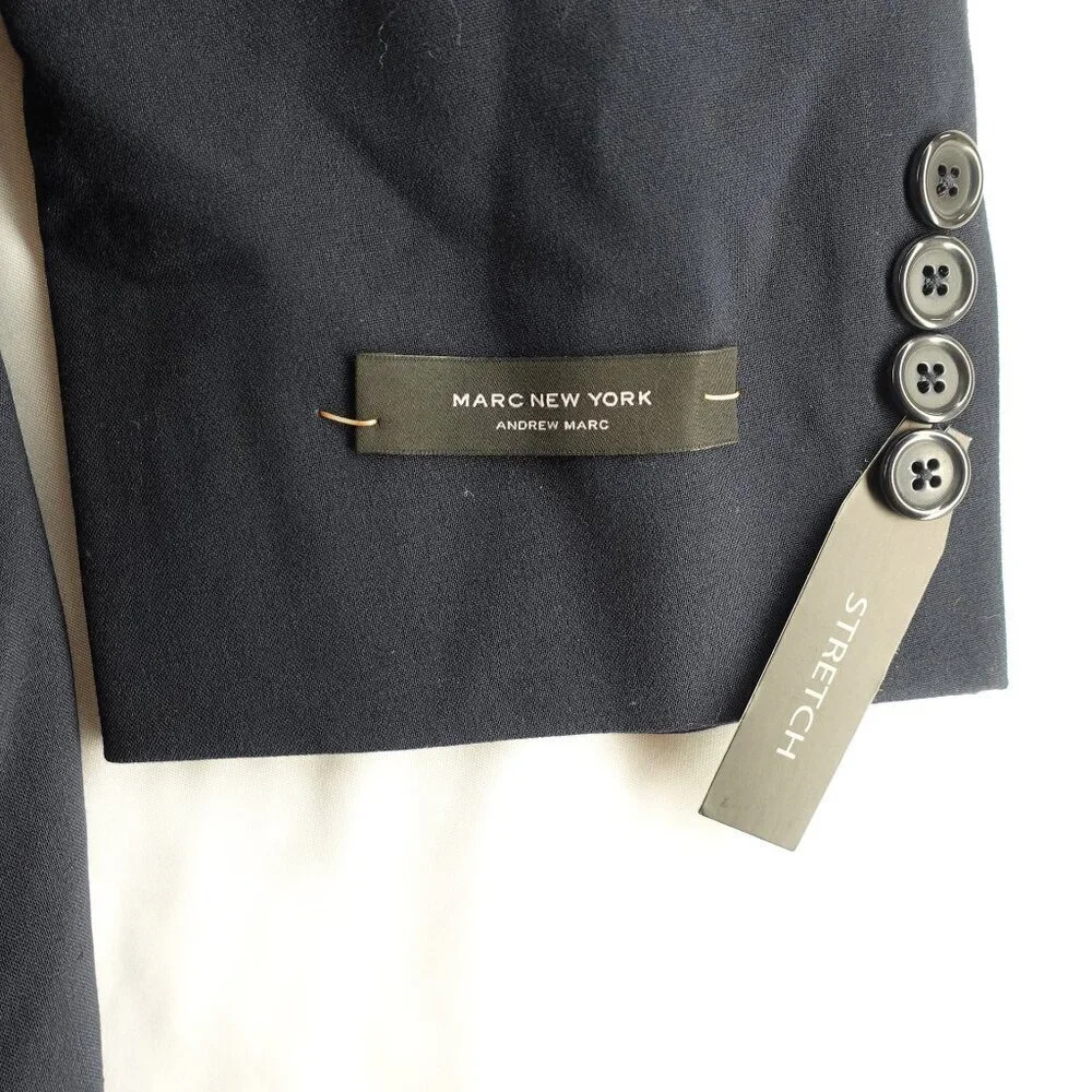 Men's Marc New York by Andrew Marc Suit Blazer Jacket in Navy size 44R NEW